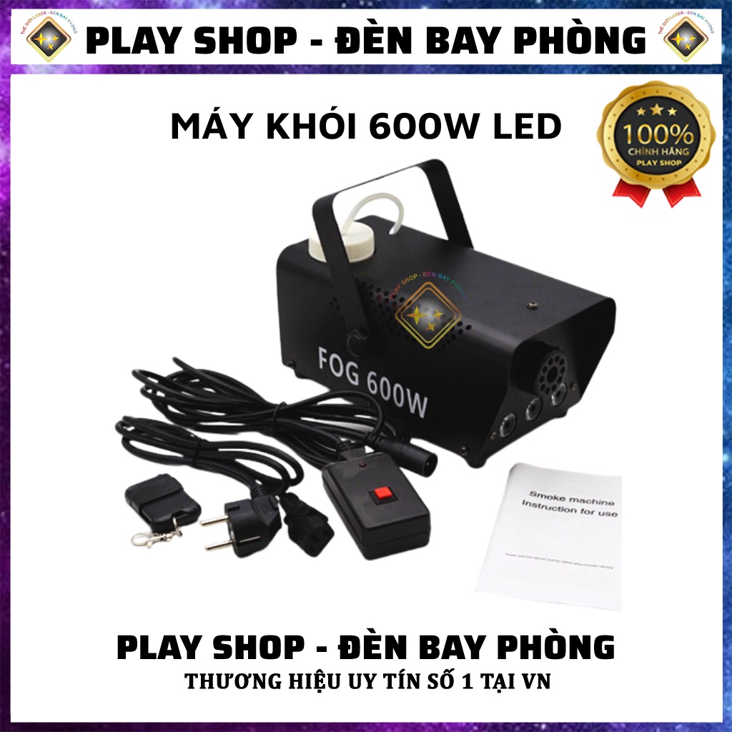 Máy Tạo Khói Mini  600W Led Hiệu Ứng 7 màu Dùng Cho Phòng Bay, Karaoke, Bar...
