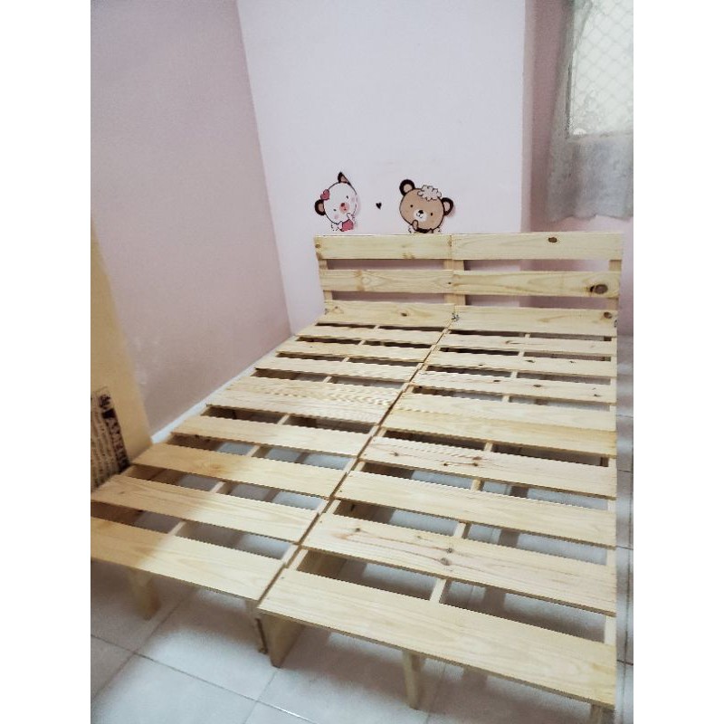 Giường PALLET gỗ mới 100% - 4 kích thước Homevuive | BigBuy360 - bigbuy360.vn