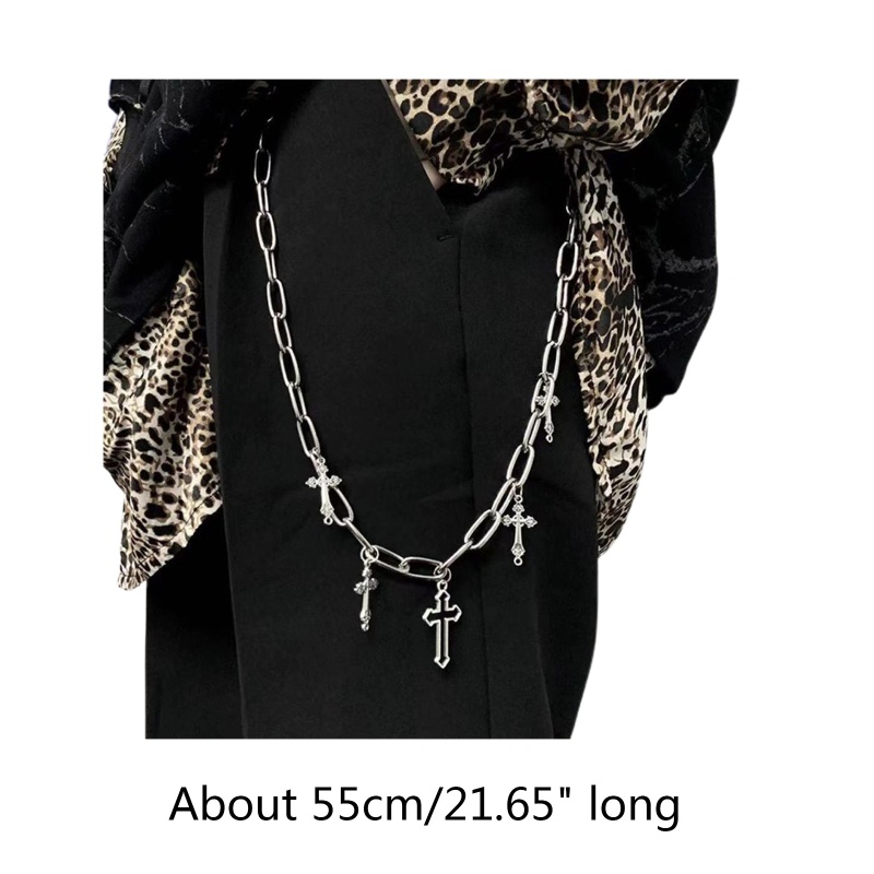 Dây Xích Kim Loại Đeo Chéo Cho Quần Jean Phong Cách Hip Hop Thời Trang Cho Nam Và Nữ