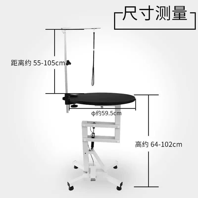 Bàn grooming  chó mèo- bàn tròn.