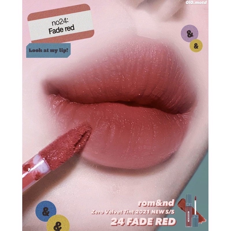 Romand Bare Juicy Lasting Tint và Romand Vintage Filter Zero Velvet Tint: