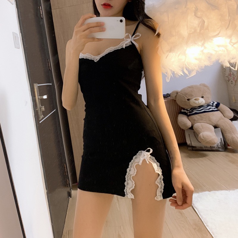 Đầm Xiaozhainv Cổ Chữ V Ôm Dáng Quyến Rũ Thời Trang | BigBuy360 - bigbuy360.vn