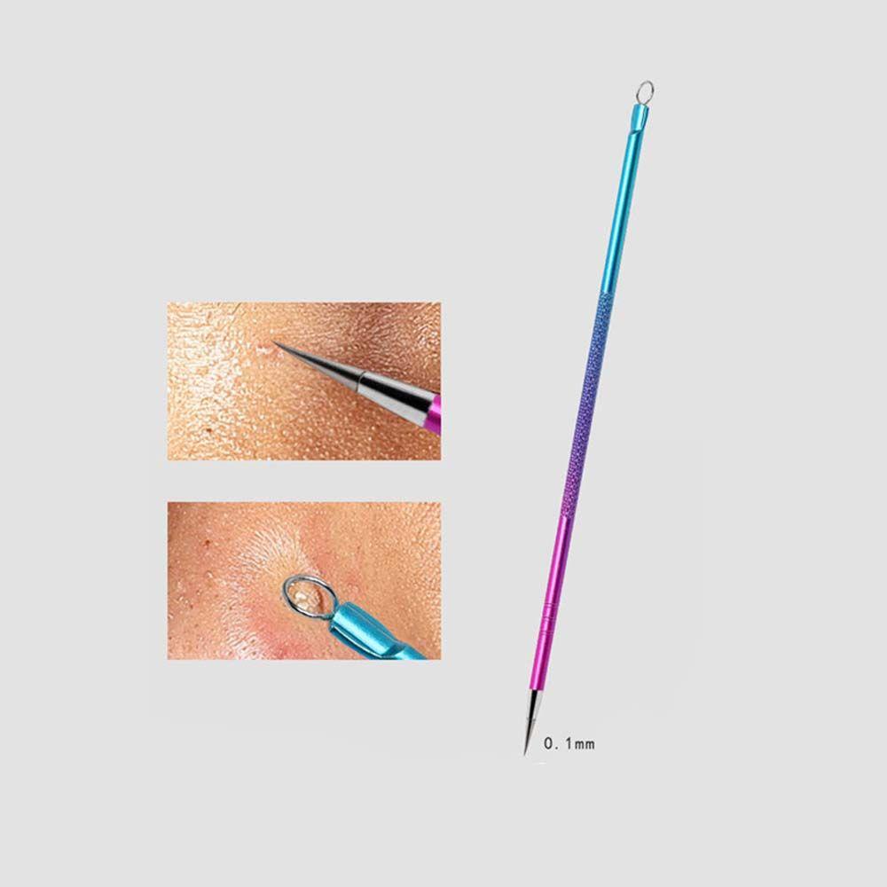 Set 4 dụng cụ loại bỏ mụn đầu đen bằng thép không gỉ nhỏ gọn chăm sóc da mặt tiện dụng