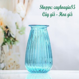 Bình Thủy Tinh_ Bình Thắt Nơ Bông Mai