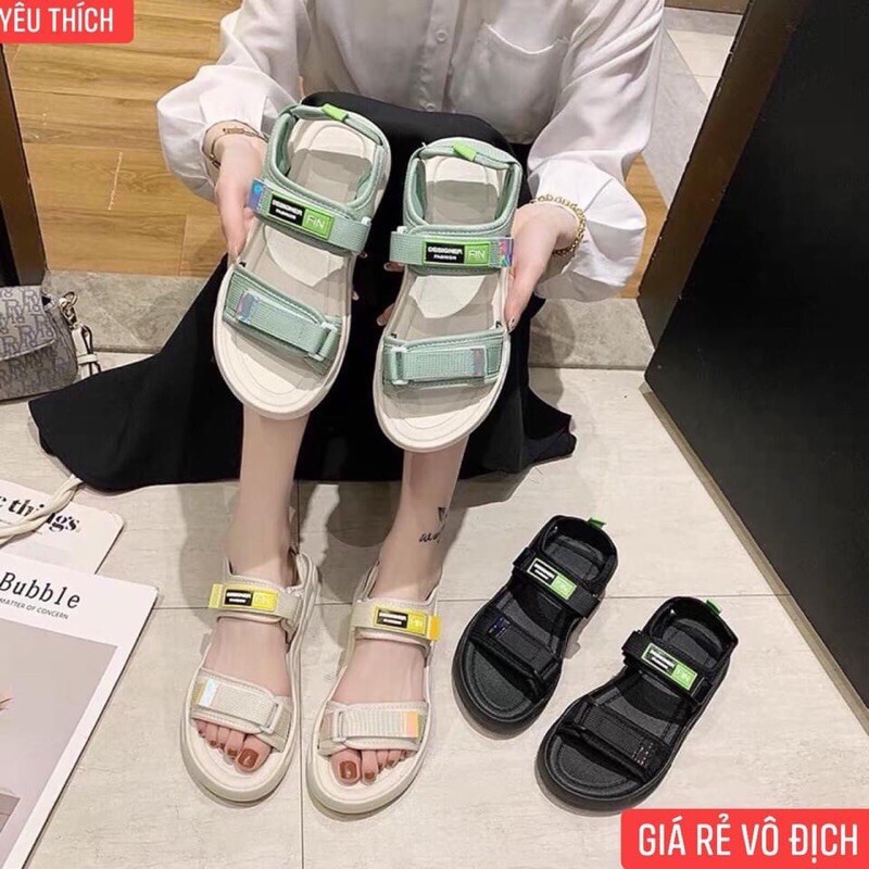 SANDAL CHỮ FIN 3 MÀU SIÊU ĐẸP