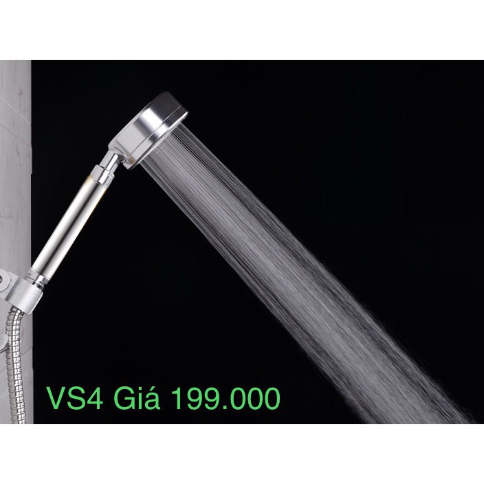 Vòi Sen, Bát Sen Tăng Áp LUVA VS4, Cam Kết Hàng Chính Hãng, BH 12 tháng, Phiếu Bảo Hành (Tăng 400% áp lực nước)