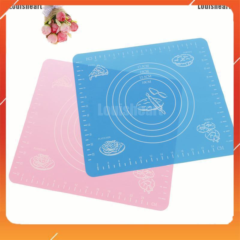 Size 26x29cm - Miếng lót silione cán bánh 1 màu (GIAO MÀU SẮC NGẪU NHIÊN)