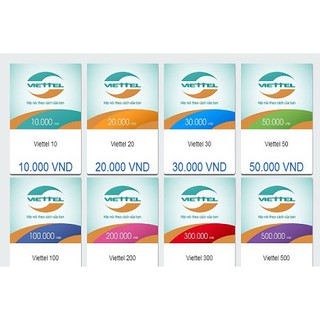 thẻ Viettel 100k