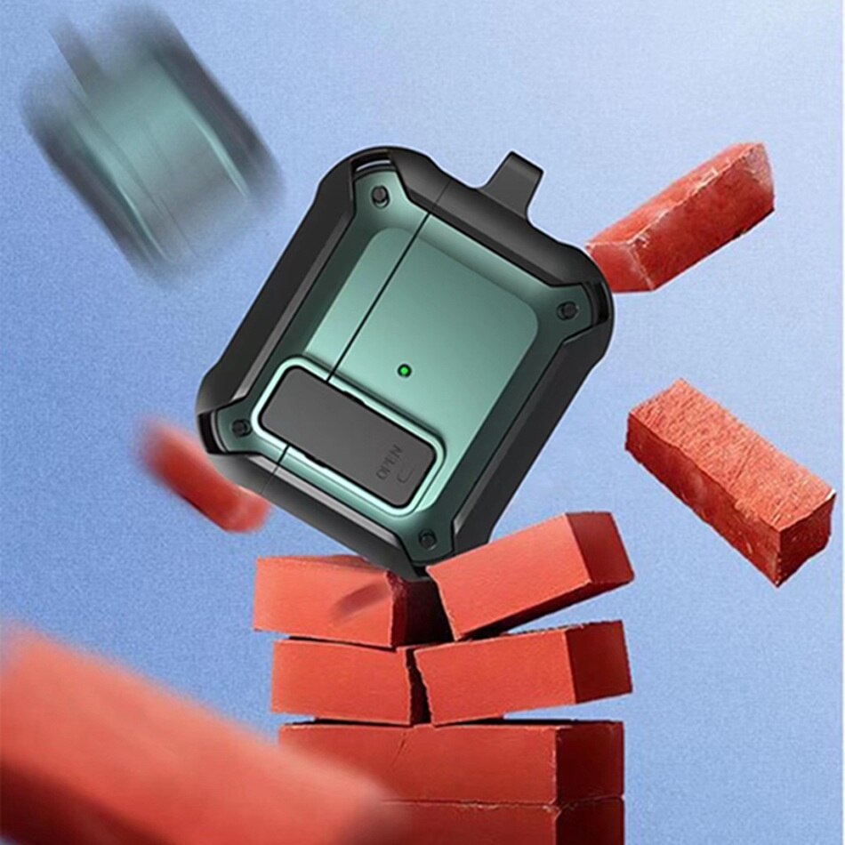 Vỏ bảo vệ hộp sạc tai nghe không dây hai màu chống sốc dành cho AIRPODS PRO 1 2 3 2021