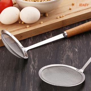 Ray lọc thức ăn inox cán gỗ
