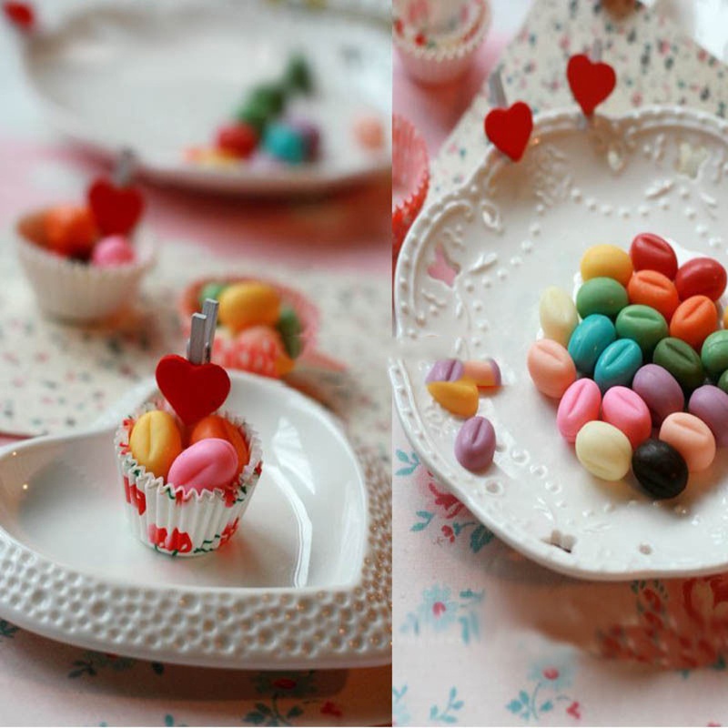 QQ Khuôn Silicone Làm Bánh/Xà Phòng/Sô Cô La/Xà Phòng Hình Hạt Cà Phê Mini 55 Ô