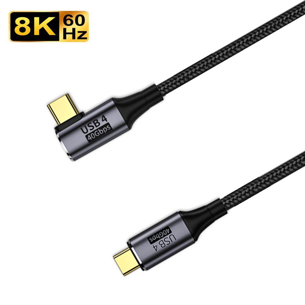 Dây Cáp Sạc Nhanh Loại C 8K @ 60Hz Thunder-bolt 3 / 4 40Gbps Dành Cho Máy Tính