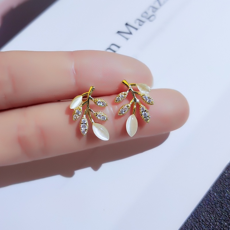 [Jiudolan] Khuyên Tai Bạc Đính Kim Cương Giả Tinh Tế Thời Trang Cao Cấp Dành Cho Nữ
