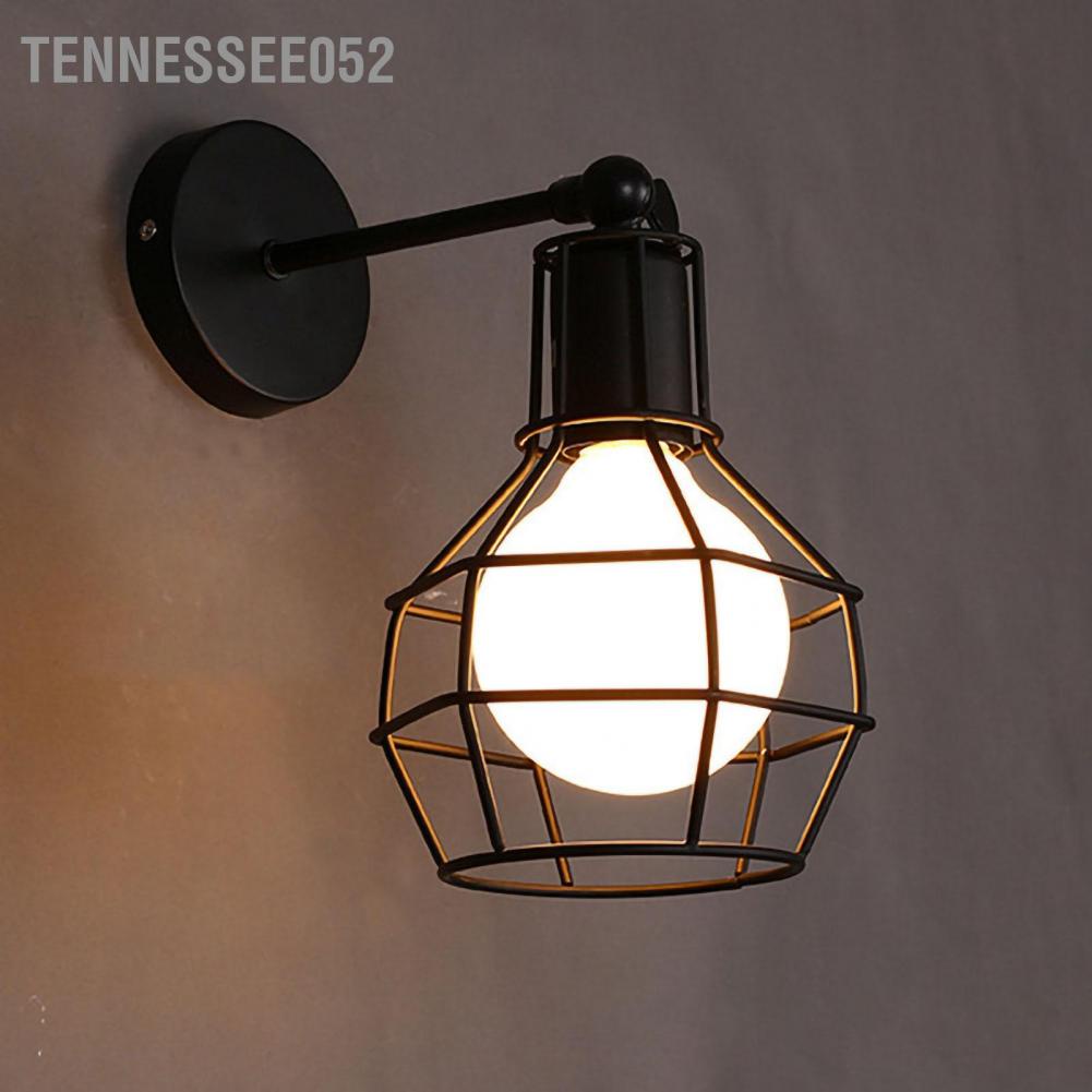 Tennessee052 Đèn treo tường bằng kim loại cổ điển Khung bóng râm Phong cách công nghiệp cho hành lang lối đi