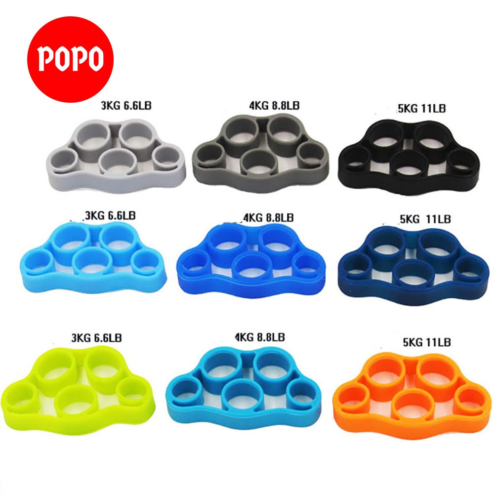 Dụng Cụ Tập Cơ Tay 5 Ngón YGW24 POPO bằng Silicon mềm dẻo, chống nứt nẻ, thiết kế nhỏ gọn