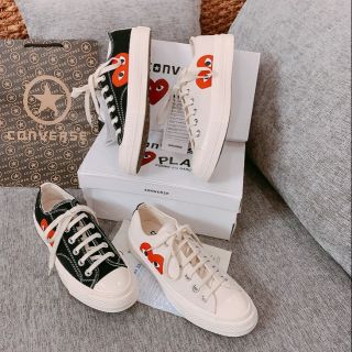 (Có sẵnB) Giày thể hao basic convers tim đỏ fullbox phụ kiện cao cấp