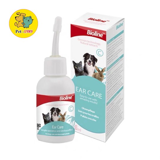 [Mã 159FMCGSALE giảm 8% đơn 500K] 🐶 Dung dịch vệ sinh tai TRIXIE Ear Care 👂Ohrenpflege 50ml cho thú cưng🐶