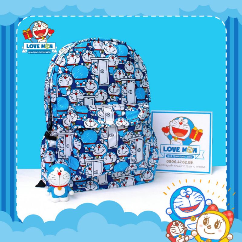 CẶP BALO DORAEMON DOREMON ĐI HỌC, ĐỰNG LAPTOP, VẢI DÀY DẶN CHẮC CHẮN