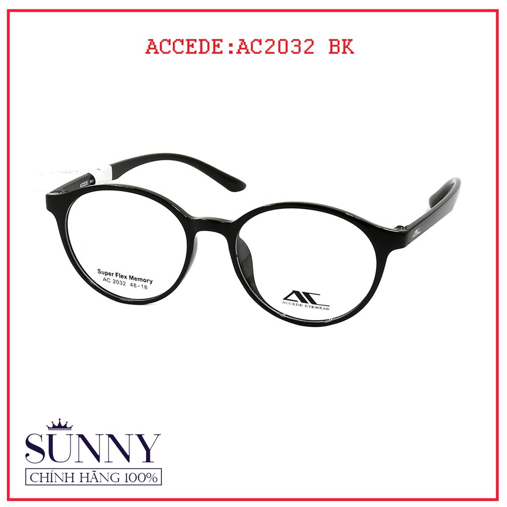 AC2032 - Gọng kính nam nữ Accede unisex (nhiều màu) chính hãng Korea - - kèm tem chống hàng giả do bộ công an cấp