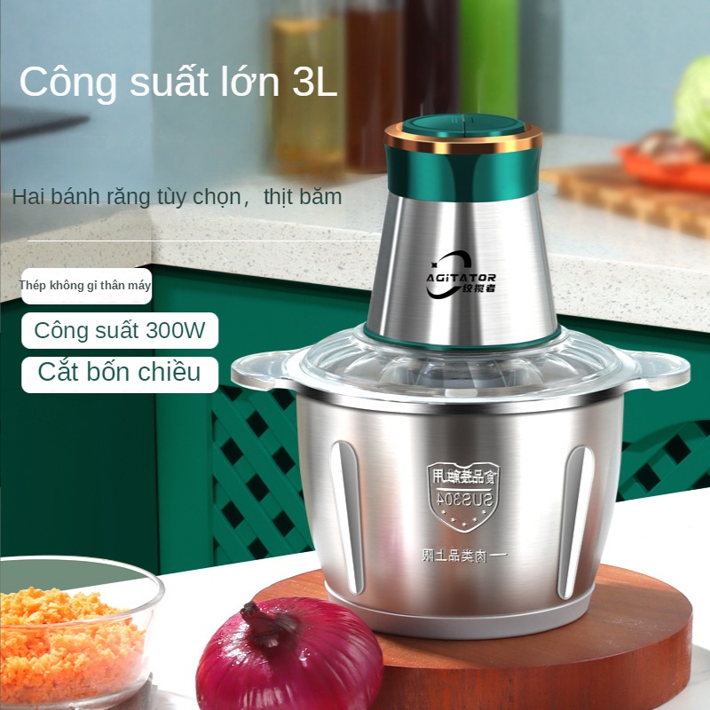 Máy xay thịt gia đình nhà bếp dung tích lớn Máy chế biến thức ăn bằng điện, Xuất hàng trong vòng 24 tiếng