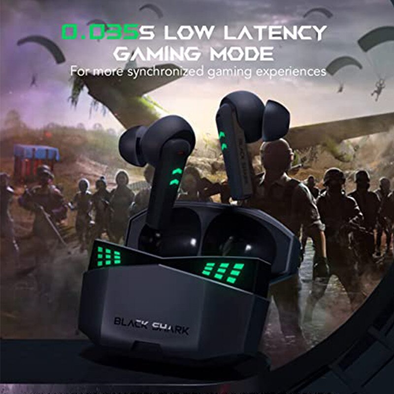Tai Nghe Bluetooth Gaming Black Shark Lucifer T6 Độ Trễ Cực Thấp Bluetooth 5.2 IPX5 Không Thấm Nước