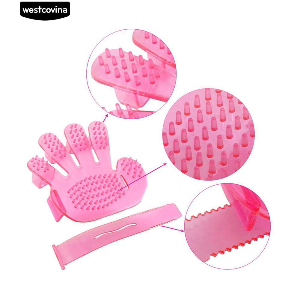 Găng tay mát xa bằng nhựa dành cho thú cưng khi tắm