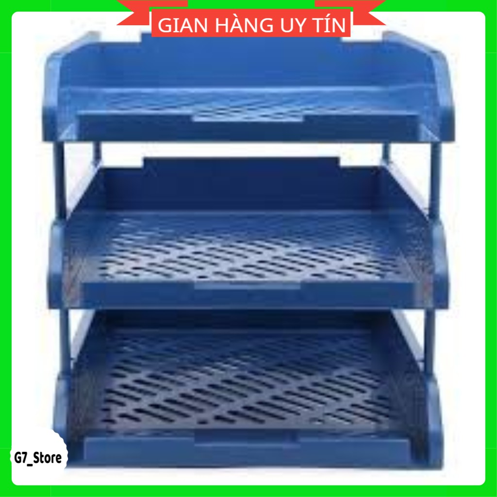 (SALE) Khay đựng tài liệu,khay nhựa 3 tầng