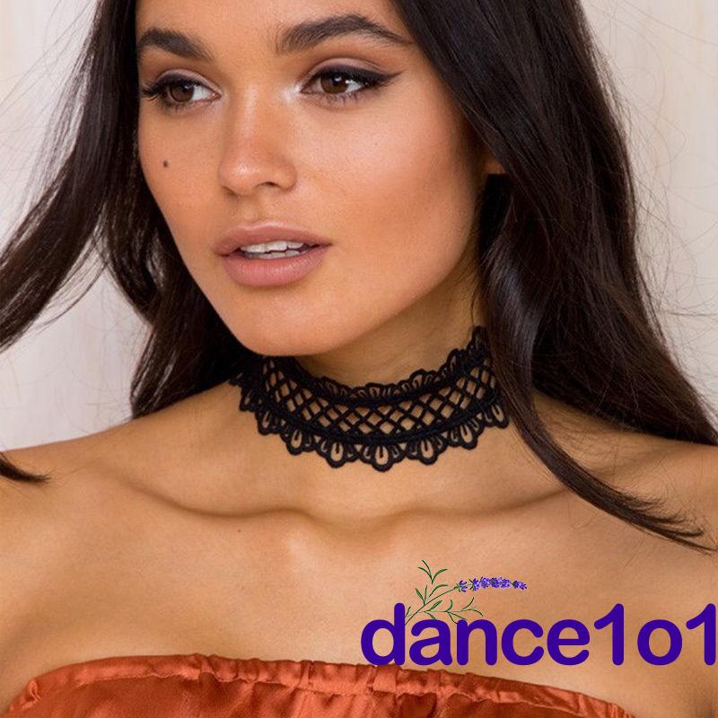 Vòng cổ choker bằng ren phong cách cổ điển dành cho nữ