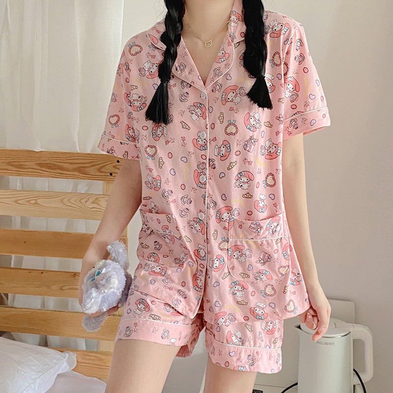 Đồ mặc nhà nữ pijama đẹp thun sữa cao cấp mát mẻ tay ngắn họa tiết siêu cute dễ thương - CTN4