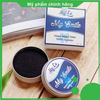 [CHÍNH HÃNG] - Trắng răng than hoạt tính My Smile 70gr, bột đánh răng làm trắng răng từ than hoạt tính