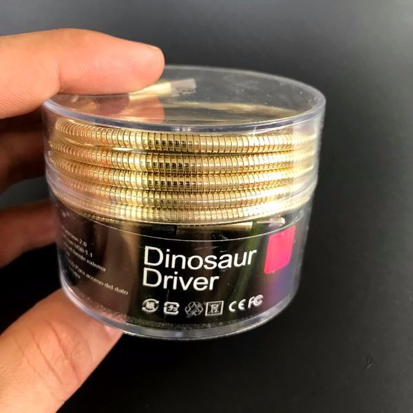 Cáp Sạc Samsung, Iphone Dây Kim Loại Chống Đứt Dinosaur Driver