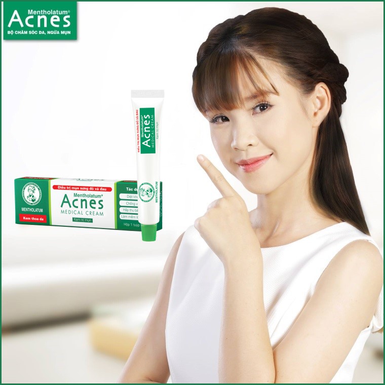 Kem thoa da ngăn ngừa mụn sưng đỏ và đau Acnes Medical Cream 18g | BigBuy360 - bigbuy360.vn