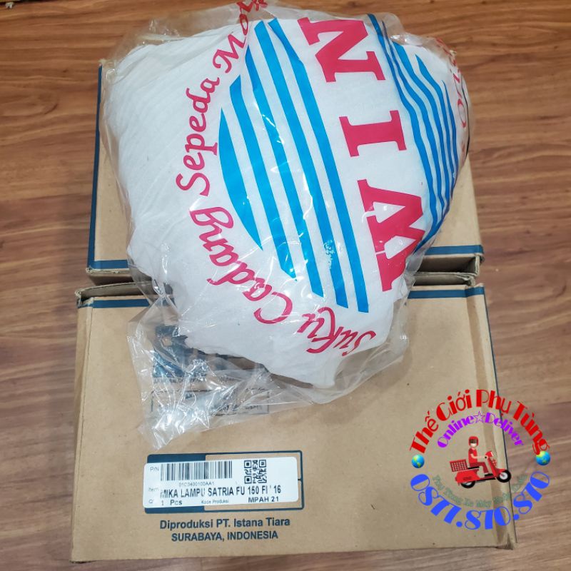 Mica chóa đèn trước Raider Fi, Satria zin mới nhập khẩu Indonesia