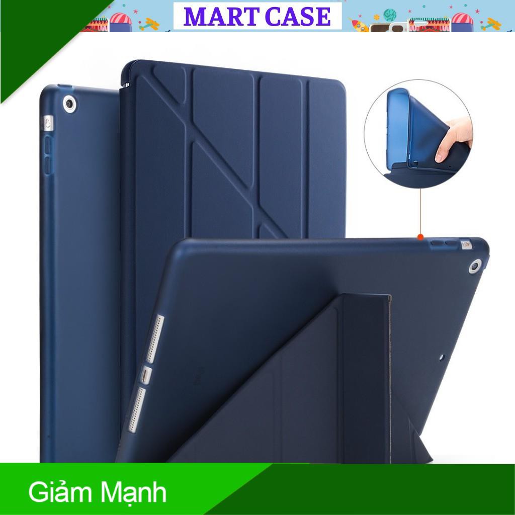 Bao da ipad Silicon Gập Tam Giác chất đẹp ốp ipad Pro 12.9/11/9.7/10.5/Air4/10.2 gen 7/8...MART CASE