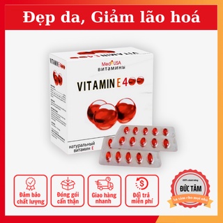 Viên uống vitamin e đỏ e400 giảm lão hoá da, làm đẹp da 100 viên