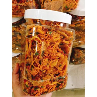 ombo 10 Hộp Cơm Cháy Lắc Khô Gà 500 Gram - Ngon khỏe - Siêu Nhiều Khô Gà