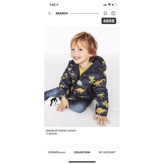 Áo phao khủng long zara cho bé