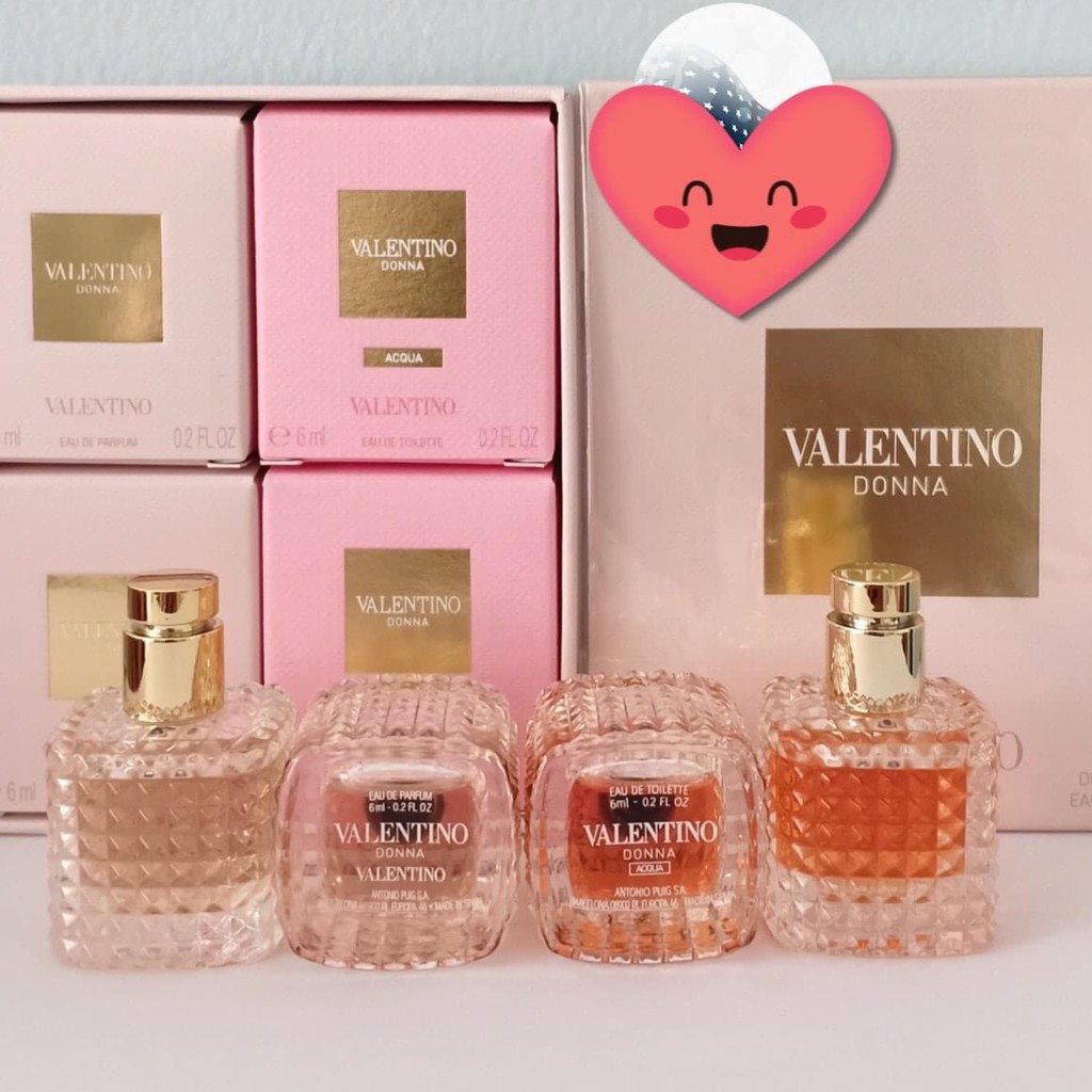 Set 4 chai nước hoa mini nữ Valentino