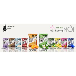 cát vệ sinh Genki 5lit dành cho mèo - công nghệ từ Nhật Bản