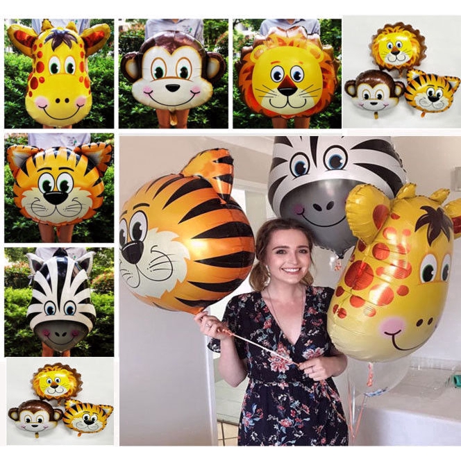 Bong bóng helium tạo hình động vật 45x35cm trang trí đa năng
