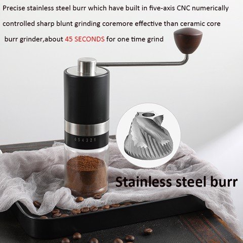 Cối xay coffee lưỡi Inox 6 cấp độ