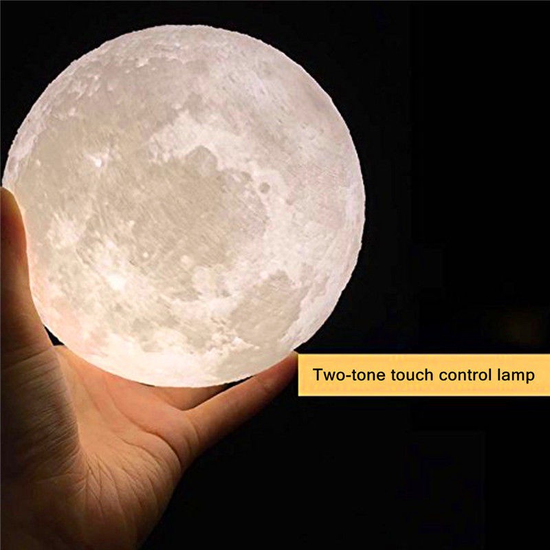 Đèn ngủ hình mặt trăng 3D có thể đổi màu