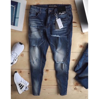 QUẦN JEANS NAM RÁCH CAO CẤP SKINNY ÔM VỪA DÁNG SIÊU ĐẸP VNXK