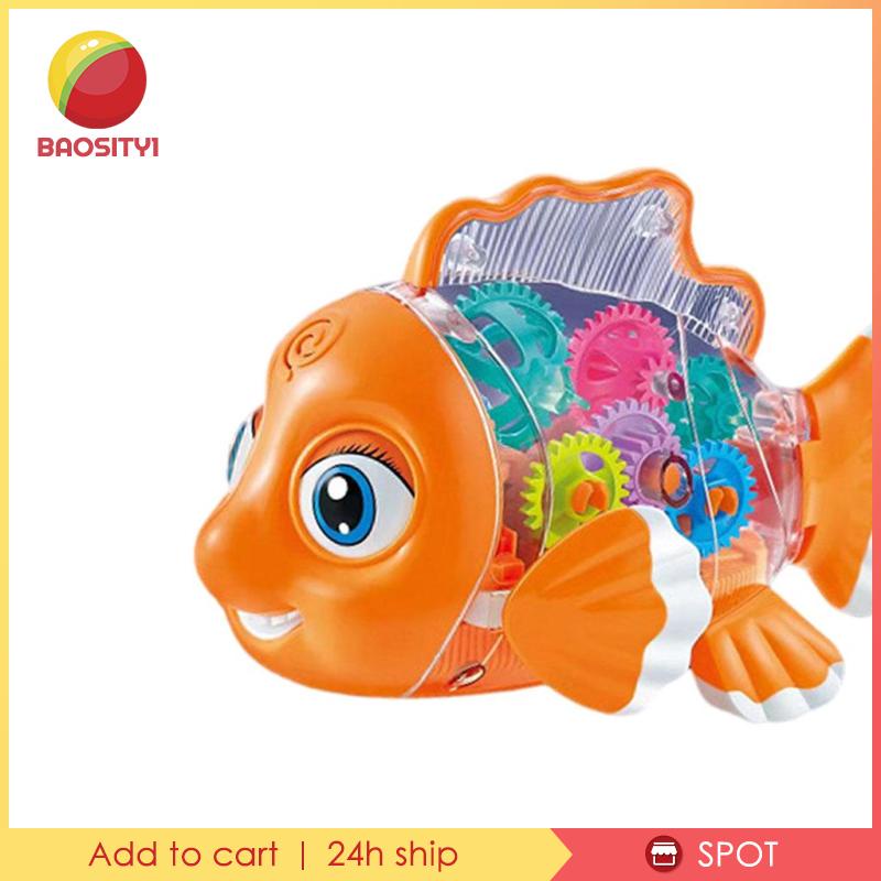 [Baosity1] Đồ Chơi Đèn LED Đuôi Xoay Có Nhạc Thông Dụng Làm Quà Tặng