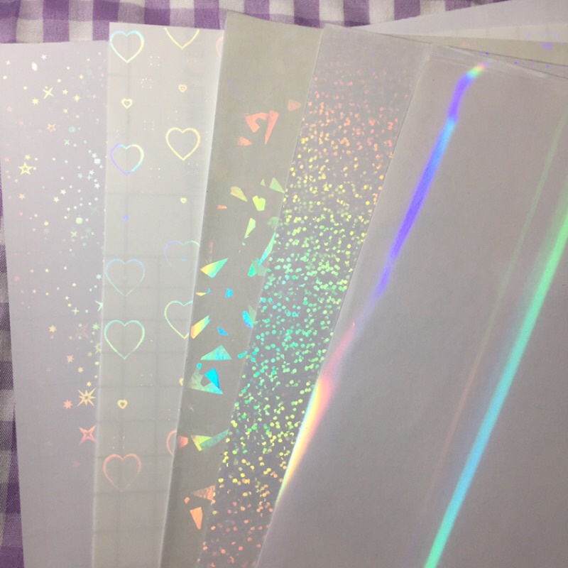 Màng hologram lấp lánh dán ảnh, toploader