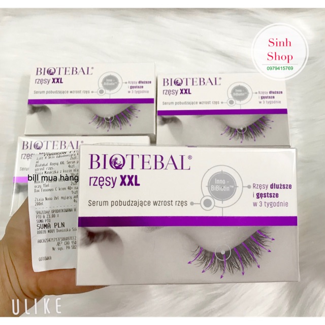 Huyết thanh dài mi biotebal xxl hàng balan 3ml