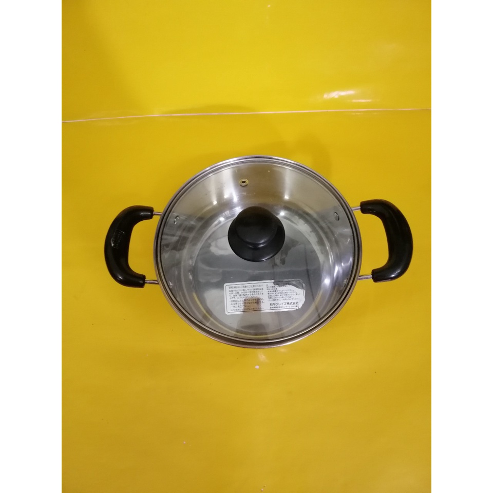 Nồi inox nội địa Nhật, size 22cm, cao 10cm (169), dùng được bếp từ