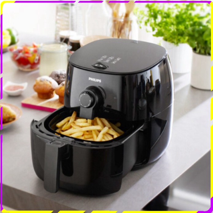 Nồi chiên không dầu cao cấp thương hiệu Philips - HD9621/91: Hàng Nhập Khẩu Chính Hãng - Bảo hành: 2 Năm