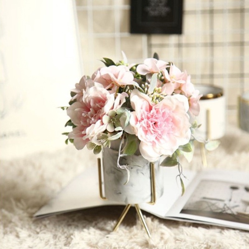 Một Chùm Hoa Mô Phỏng Nhà Hàng Trang Trí Tiệc Cưới INS Cây Mô Phỏng Gió