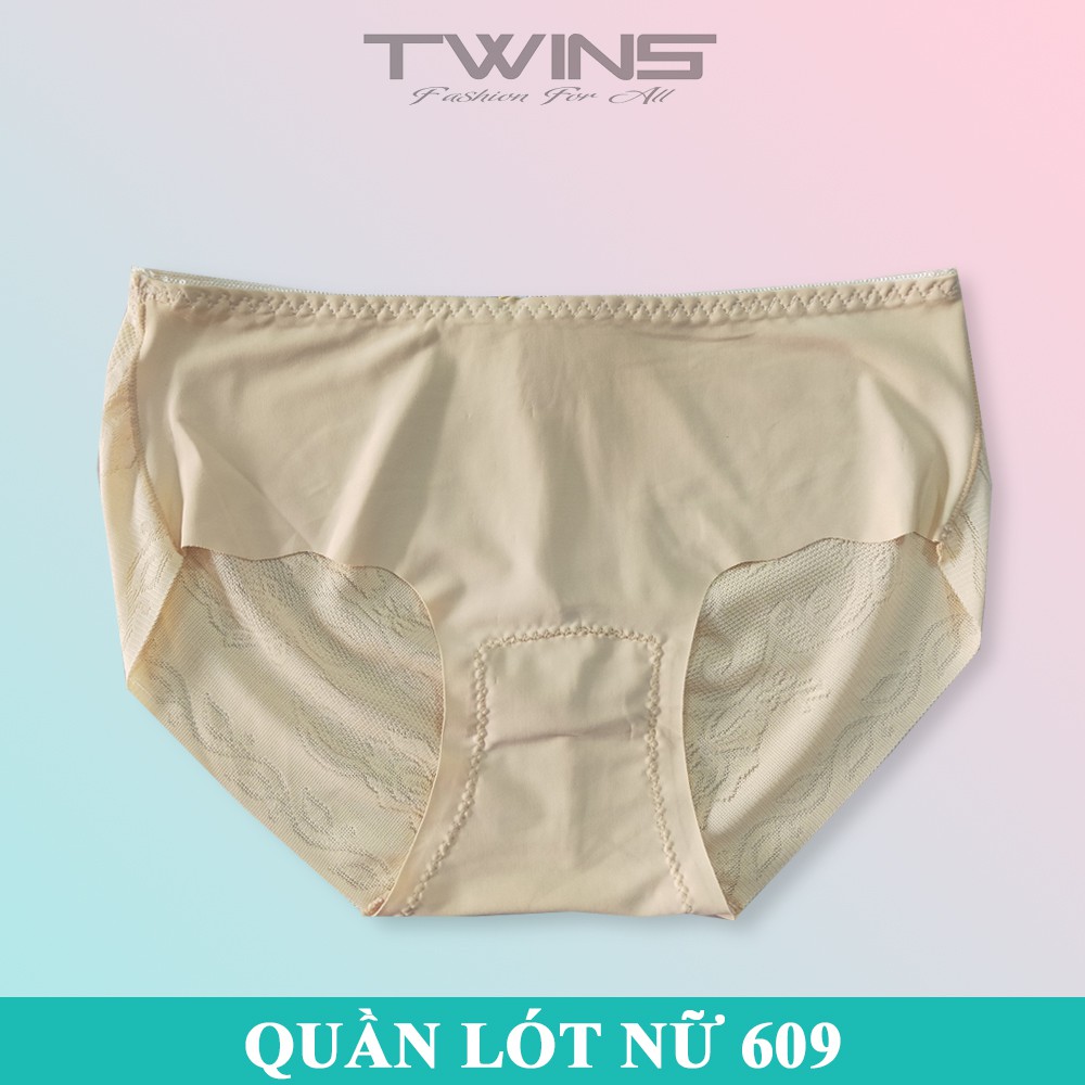 Quần lót nữ thun lạnh trơn cao cấp Thịnh Phát 609 lưng nhỏ chất mềm mịn thoáng mát không lộ đường may size dưới 60kg